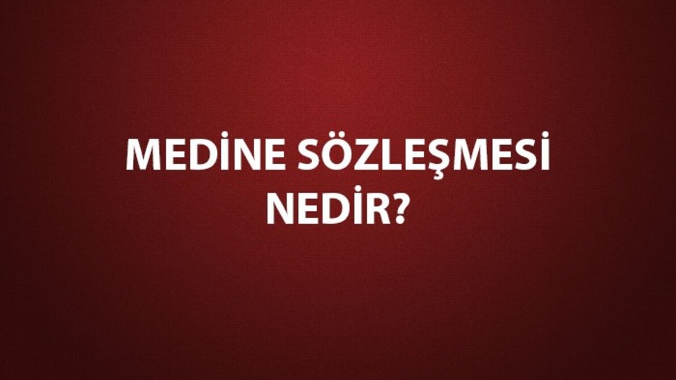 Medine Sözleşmesi maddeleri