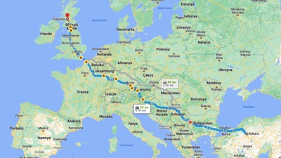 Ankara-Glasgow daha kısa sürüyor: 5 bin kilometrelik destansı yol!