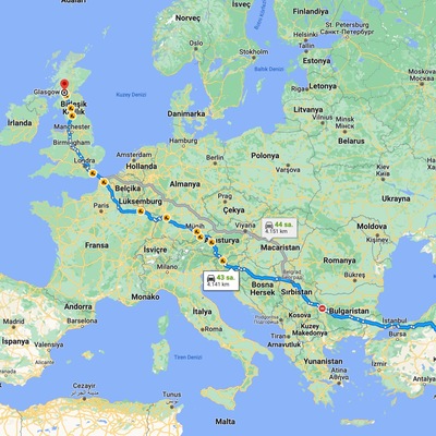 Ankara-Glasgow daha kısa sürüyor: 5 bin kilometrelik destansı yol!