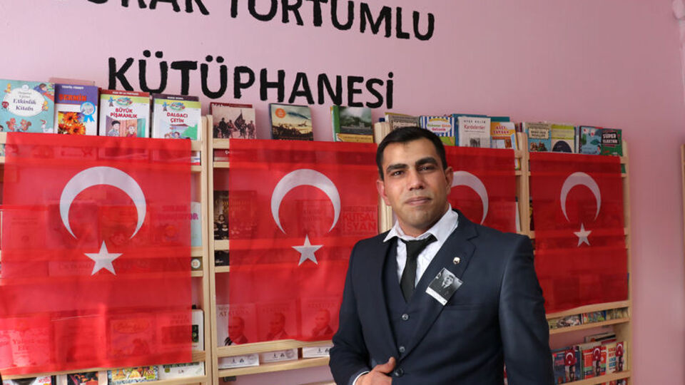 Şehit Burak Tortumlu'nun adı İzmir'deki kütüphanede yaşayacak
