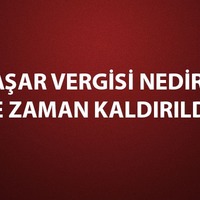 Aşar vergisi ne demek?