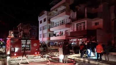 Gölcük'te doğalgaz patlaması! Yaralılar var