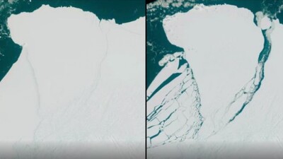 Londra büyüklüğünde buz kütlesi koptu