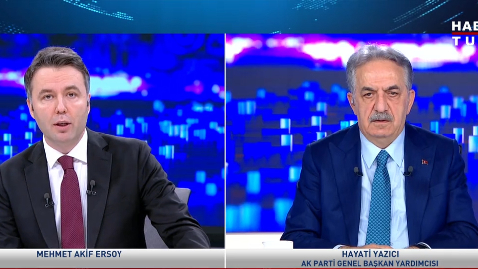 Yazıcı'dan Habertürk'e açıklamalar