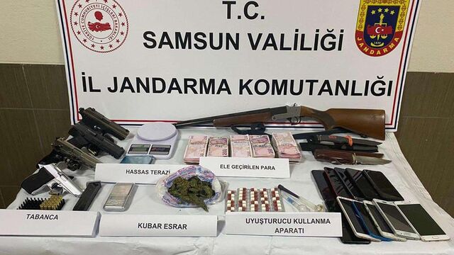 Samsun'da uyuşturucu operasyonu: 5 tutuklama