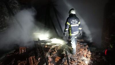 Ağılda çıkan yangında 100 keçi öldü