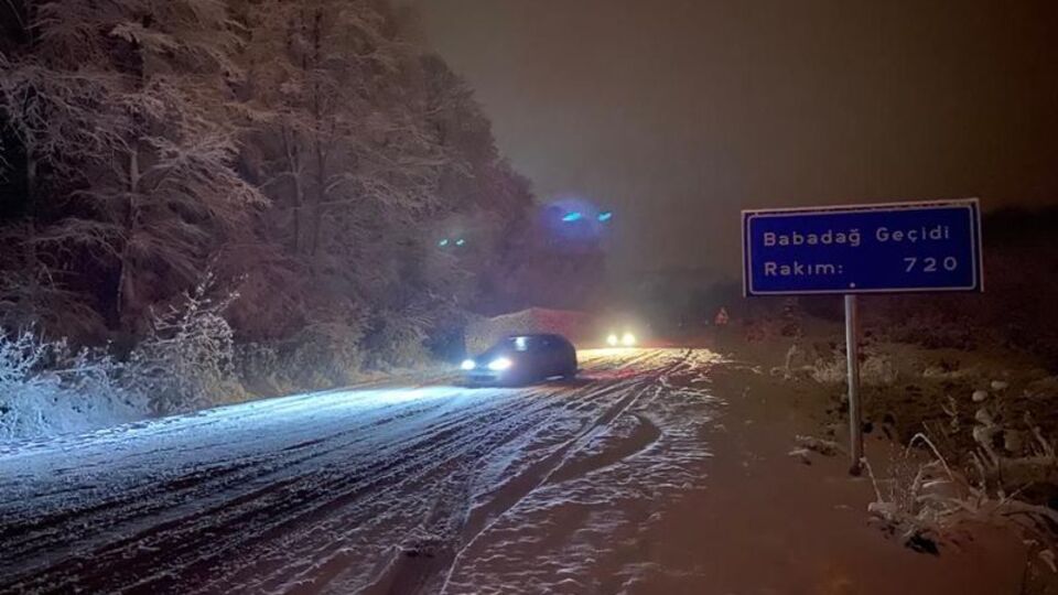 Zonguldak'ta kar yağışı etkili oldu