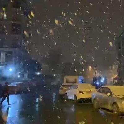 İstanbul'da kar yağışı