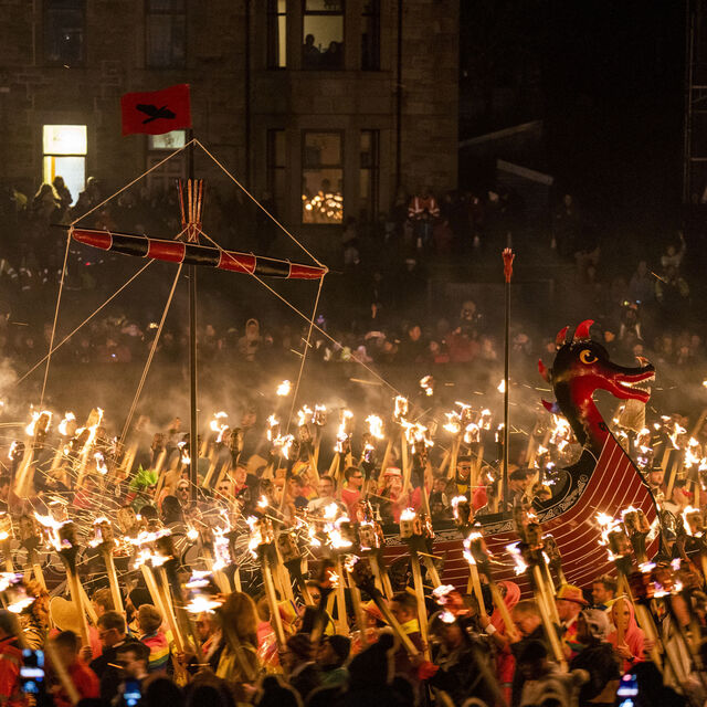 İskoçya'da Viking Festivali