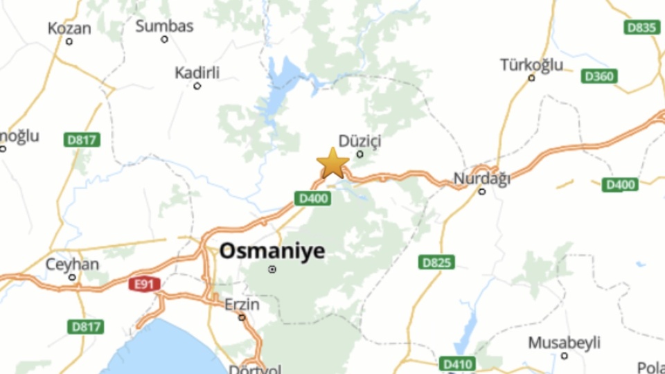 Osmaniye'de 4.6 büyüklüğünde deprem!