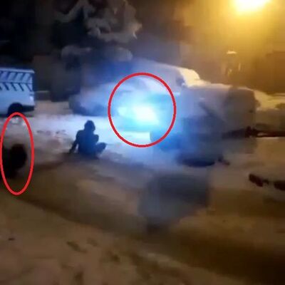 Poşetle kayıyorlardı! Ölümle burun buruna...