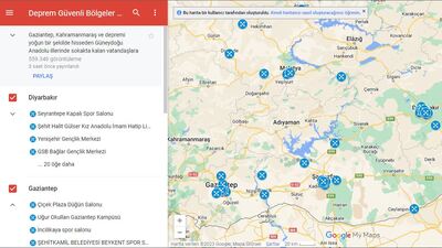 Güvenli bölgeler haritası yayınladı!