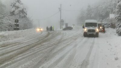 Uludağ'a çıkışlarda kış lastiği ve zincir şartı