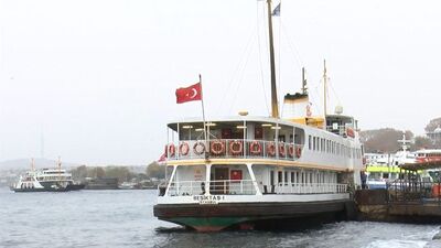 İstanbul'da bazı vapur seferleri yapılamıyor