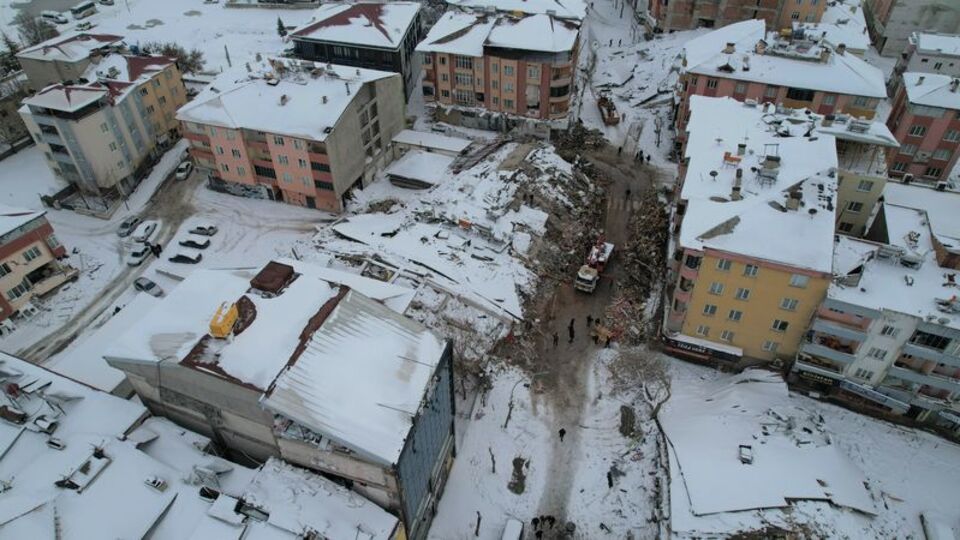 Elbistan'da yıkım böyle görüntülendi
