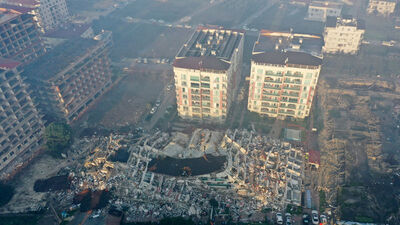 Hatay'daki yıkım havadan görüntülendi!