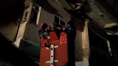 Kahramanmaraş'ta 80 yaşındaki kadın kurtarıldı