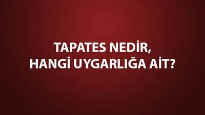 Tapates nedir, ne demek?