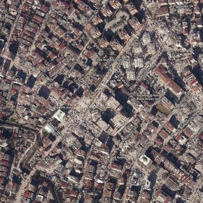 Deprem uydudan böyle görüntülendi