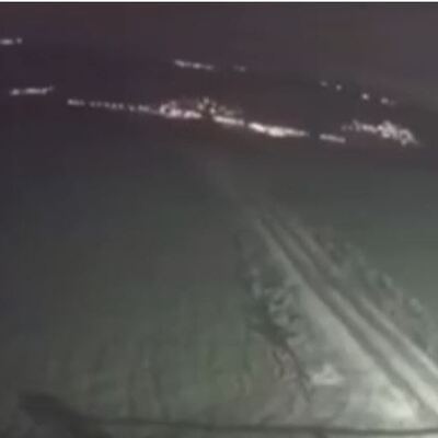 Deprem koskoca dağı böyle salladı