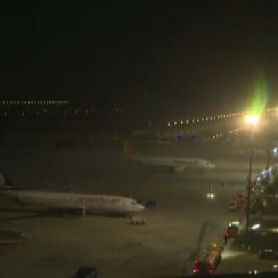 Deprem sonrası ilk uçuş