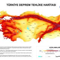 Türkiye fay hattı haritası ile fay hatlarının geçtiği şehirler