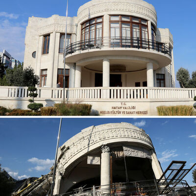 Bakan Ersoy, Hatay'da zarar gören tarihi yapıları inceledi