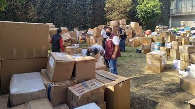 Meksika'dan 140, ABD'den 420 ton yardım