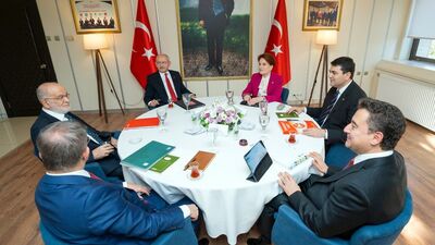 Altılı Masa "Deprem Özel Gündemi" ile bir araya geldi