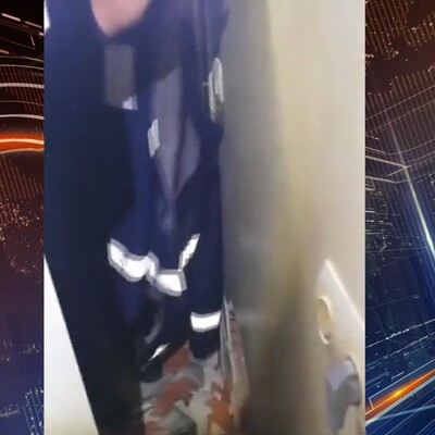 Hatay'daki yeni deprem anı kamerada!