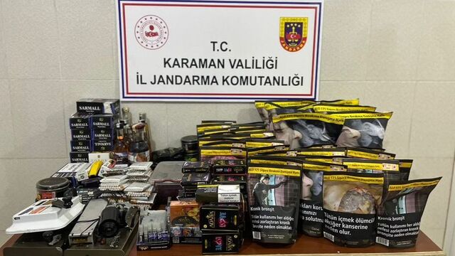 Karaman'da 53 bin 460 makaron ele geçirildi