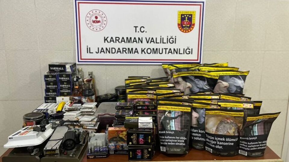 Karaman'da 53 bin 460 makaron ele geçirildi