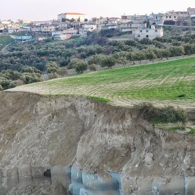 Kanyon gibi! Zeytin bahçesinin sahibi konuştu