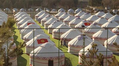 Deprem bölgesindeki afet çadırları!