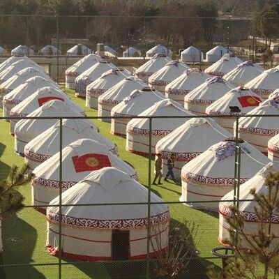 Deprem bölgesindeki afet çadırları!