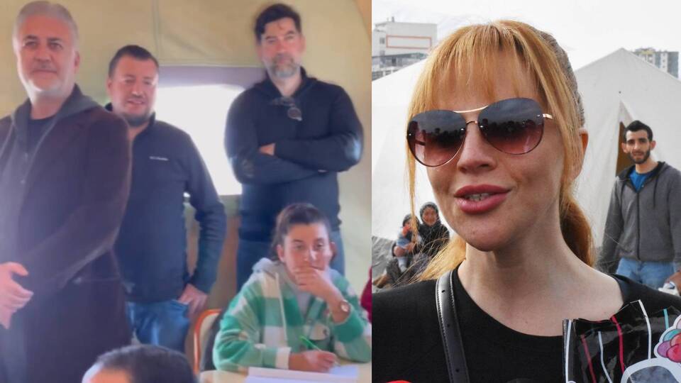 Ünlülerden depremzedelere moral ziyareti