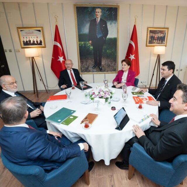 Altılı masa toplandı! 12'nci toplantıda Cumhurbaşkanı adayı belirleniyor