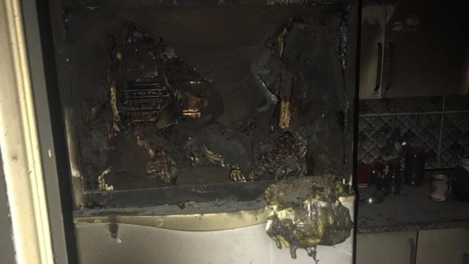 Trabzon'da evde çıkan yangın söndürüldü