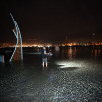 İskenderun'da lodos kaynaklı deniz taşkını