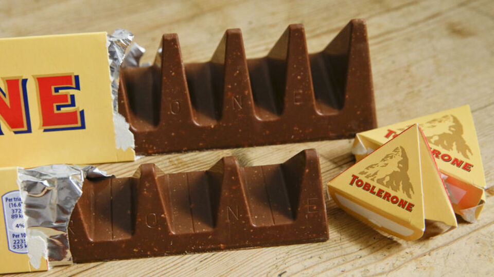 İsviçre yasaları Toblerone paketini etkiledi