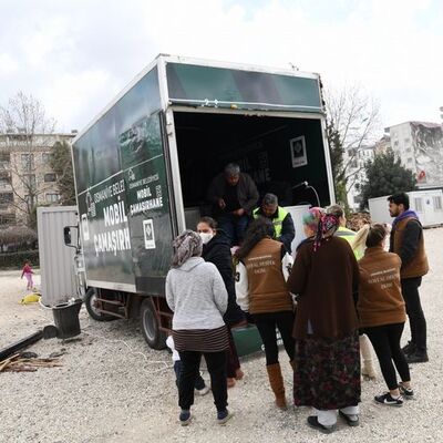 Osmaniye'de "Mobil Çamaşırhane" hizmete başladı