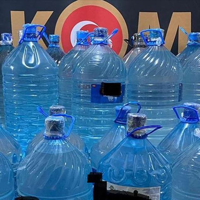 Ankara'da 5,7 ton kaçak alkol ele geçirildi: 4 gözaltı