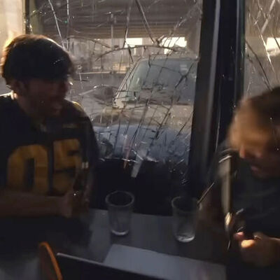 Kaza anı yayında kaydedildi!