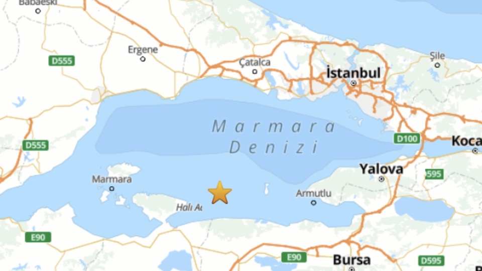 Bursa'da 3.9 büyüklüğünde deprem