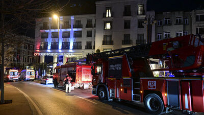 Beyoğlu'nda otelde yangın paniği