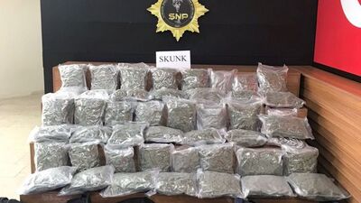 Şanlıurfa'da 25 kilo 300 gram skunk ele geçirildi