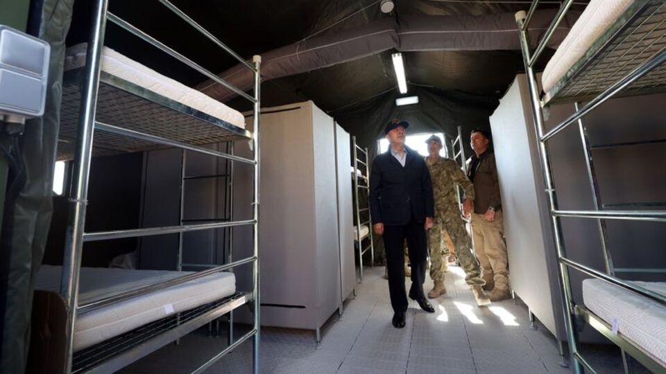 NATO'nun Hatay'daki çadır kentinin inşaatı devam ediyor