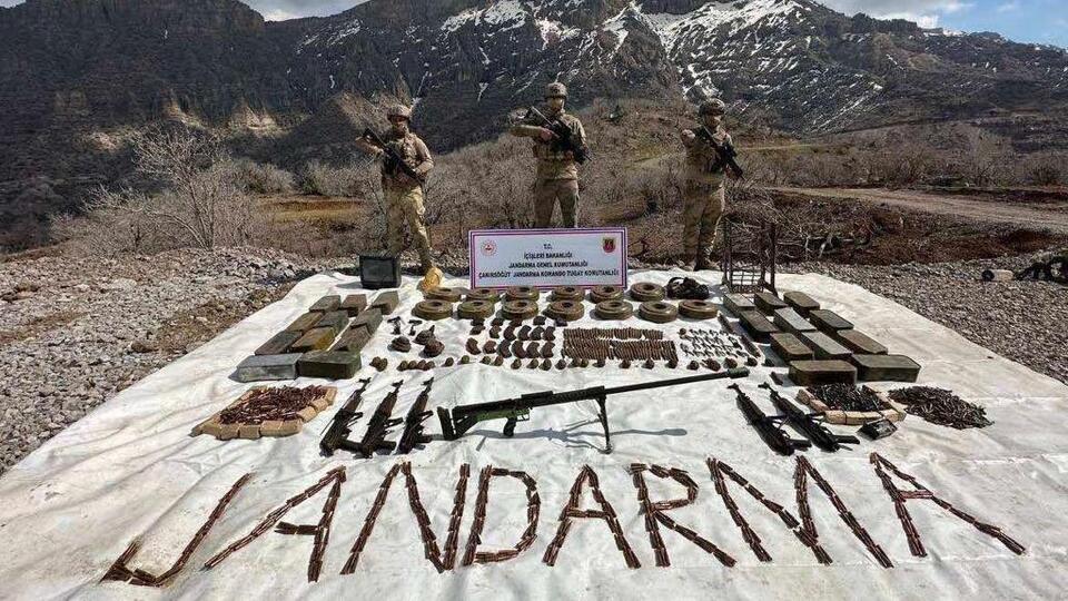 Cudi'de çok sayıda mühimmat ele geçirildi