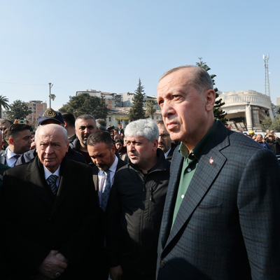 Cumhurbaşkanı Erdoğan ve MHP lideri Bahçeli Hatay'a gitti