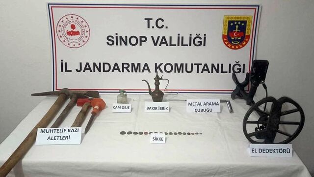 Boyabat'ta Helenistik döneme ait sikkeler ele geçirildi